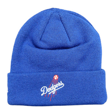 Load image into Gallery viewer, New Era LA Dodgers 2-Sided Knit Beanie in Royal Blue - 818 Exclusive