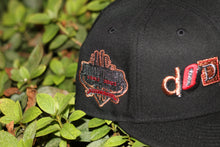 Load image into Gallery viewer, New Era 5950 LA Dodgers “The Slasher” Ransom Note Script in Black/Metallic Copper - 818 Exclusive