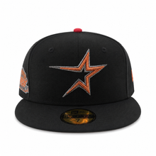 Load image into Gallery viewer, New Era 5950 Houston Astros Astrodome Side Patch in Black/Metallic Copper - 818 Exclusive