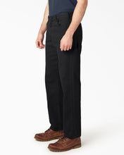 Load image into Gallery viewer, Dickies Relaxed Fit Heavyweight Duck Carpenter Pants in Rinsed Black