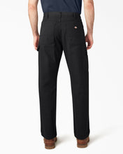 Load image into Gallery viewer, Dickies Relaxed Fit Heavyweight Duck Carpenter Pants in Rinsed Black
