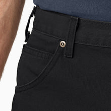 Load image into Gallery viewer, Dickies Relaxed Fit Heavyweight Duck Carpenter Pants in Rinsed Black