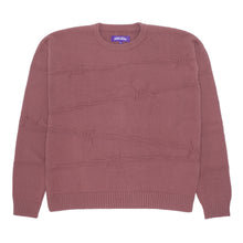 Load image into Gallery viewer, FA Barbed Wire Knit Sweater in Mauve