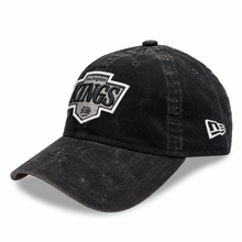 Load image into Gallery viewer, New Era 920 Los Angeles Kings Adjustable Cap in Washed Black Corduroy