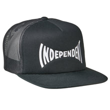 Load image into Gallery viewer, Independent Span Mesh Trucker Hat in Black