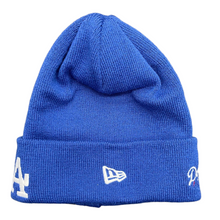 Load image into Gallery viewer, New Era LA Dodgers 2-Sided Knit Beanie in Royal Blue - 818 Exclusive