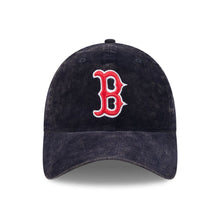 Load image into Gallery viewer, New Era 920 Boston Red Socks Adjustable Cap in Washed Black Corduroy