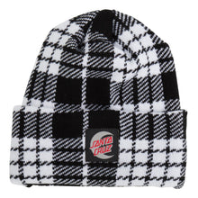 Load image into Gallery viewer, Santa Cruz Moon Dot Long Shoreman Beanie in Plaid