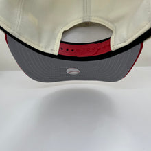 Load image into Gallery viewer, New Era 950 A-Frame Upsidedown LA Dodgers 100th Anniversary Patch Snapback in Chrome/Red