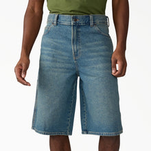 Load image into Gallery viewer, Dickies 958 Loose Short Jeans 13" Inch - Khaki Tinted Blue