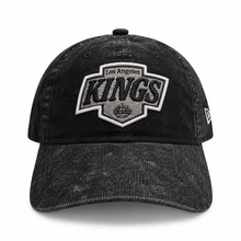 Load image into Gallery viewer, New Era 920 Los Angeles Kings Adjustable Cap in Washed Black Corduroy