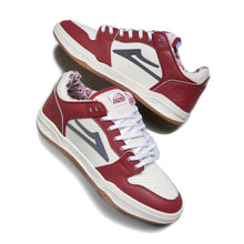 Load image into Gallery viewer, Lakai x Erased Telford Low in Dark Red/Cream Leather
