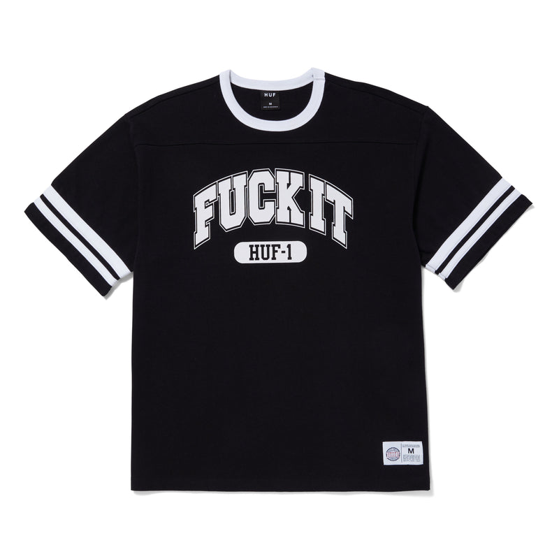 HUF Fuck It Football Shirt in Black