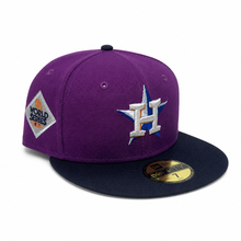 Load image into Gallery viewer, New Era 5950 Houston Astros “713” World Series 2017 Side Patch in Sparkling Grape/Nightshift Navy - 818 Exclusive