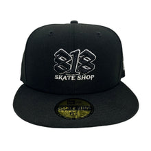 Load image into Gallery viewer, New Era 5950 818 Skate Shop Outline - Black