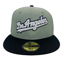 Load image into Gallery viewer, New Era 5950 Los Angeles Dodgers Script 2024 World Series Champions Patch in Everest Green/Black