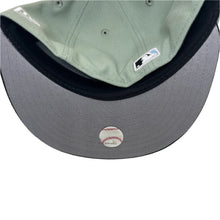 Load image into Gallery viewer, New Era 5950 Los Angeles Dodgers Script 2024 World Series Champions Patch in Everest Green/Black