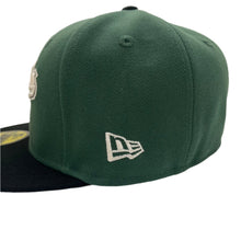 Load image into Gallery viewer, New Era 5950 Los Angeles Dodgers Script 2024 World Series Champions Patch in Mountain Pine Green/Black