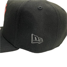 Load image into Gallery viewer, New Era 940 A-Frame Anaheim Ducks 10th Anniversary Patch Snapback in Black/Ivory/Metallic