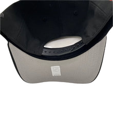 Load image into Gallery viewer, New Era 940 A-Frame Anaheim Ducks 10th Anniversary Patch Snapback in Black/Ivory/Metallic