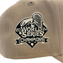 Load image into Gallery viewer, New Era 940 A-Frame Los Angeles Dodgers 2024 World Series Champions Patch in Camel