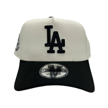 Load image into Gallery viewer, New Era 940 A-Frame Los Angeles Dodgers 50th Anniversary Stadium Patch Snapback in Chrome/Black