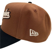 Load image into Gallery viewer, New Era 940 A-Frame Los Angeles Dodgers Script 2024 World Series Champions Patch Snapback in Tiramisu/Black