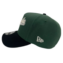 Load image into Gallery viewer, New Era 940 A-Frame Los Angeles Dodgers Script 2024 World Series Champions Patch in Mountain Pine Green/Black - 818 Exclusive