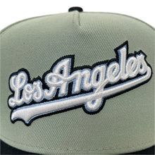 Load image into Gallery viewer, New Era 940 A-Frame LA Dodgers Script 2024 World Series Champions Patch in Everest Green/Black - 818 Exclusive