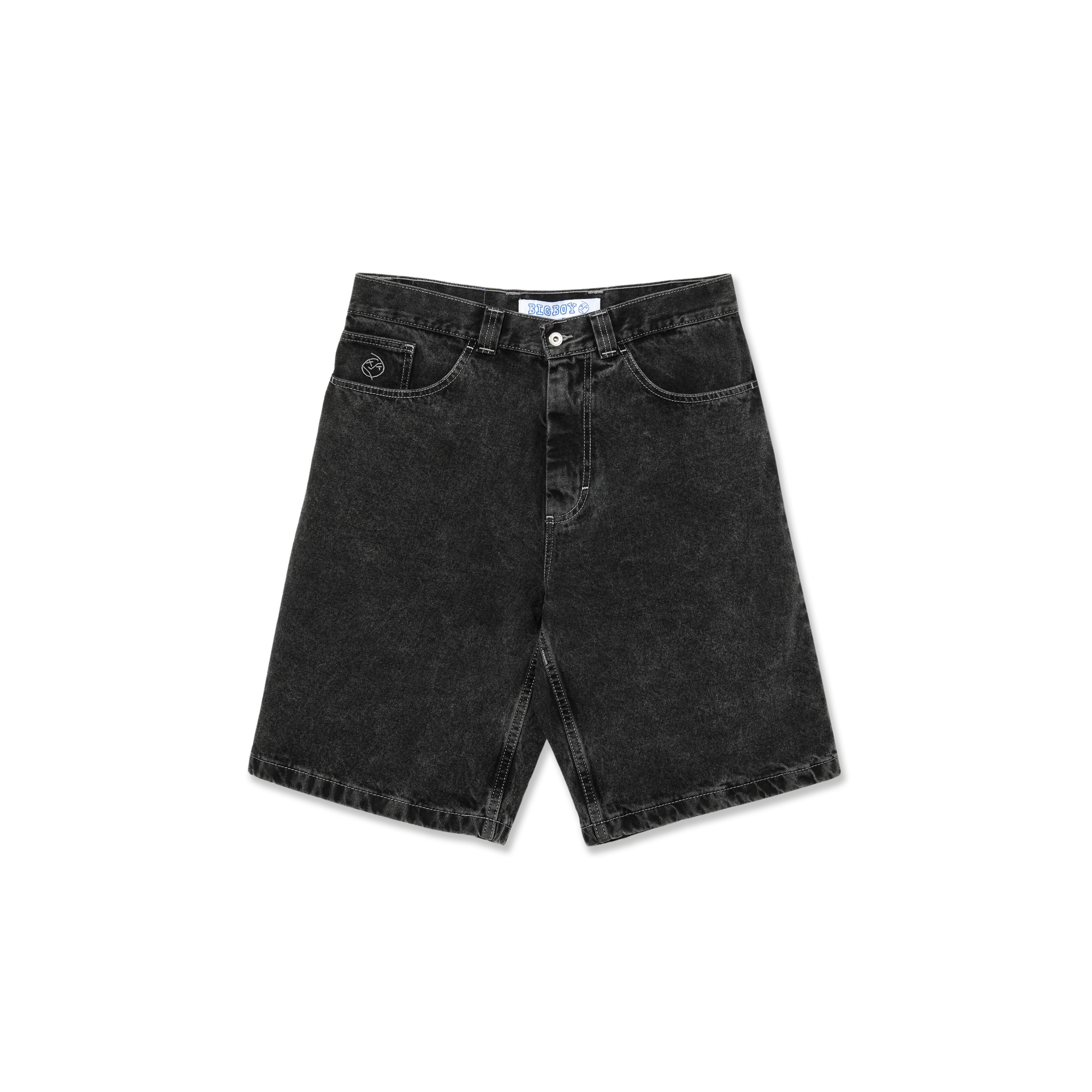 Polar Skate Co. Big Boy Shorts in Silver Black