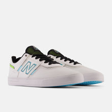 Load image into Gallery viewer, NB Numeric 306 Jamie Foy in White with Aqua Sky