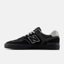 Load image into Gallery viewer, NB Numeric 574 Vulc in Black with Grey