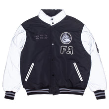 Load image into Gallery viewer, FA Reflective Reversible Varsity Puffer Jacket