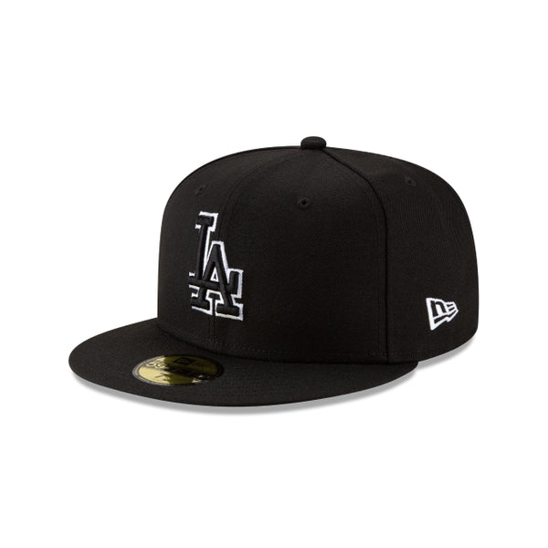 New Era 59Fifty Fitted LA Dodgers Basic Black Outline