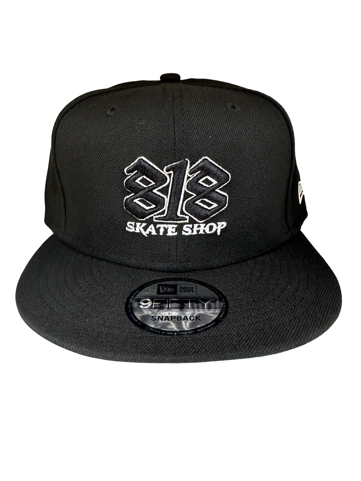 New Era 9Fifty 818 Skate Shop Outline Logo Snapback in Black