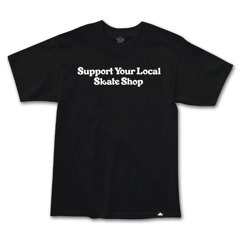 Thank You Support Your Local Tee in Black