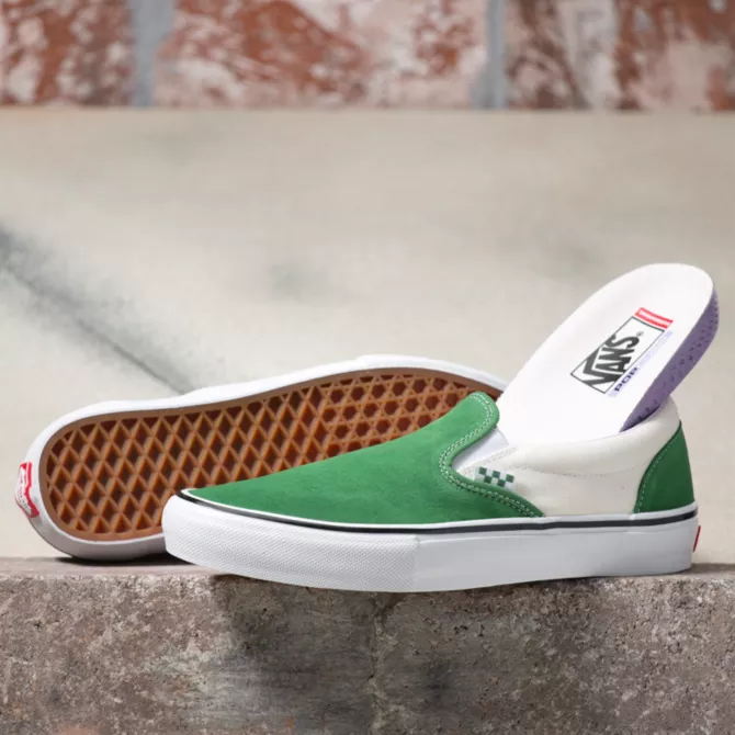 Vans Skate Slip On in Juniper White 818 Skate