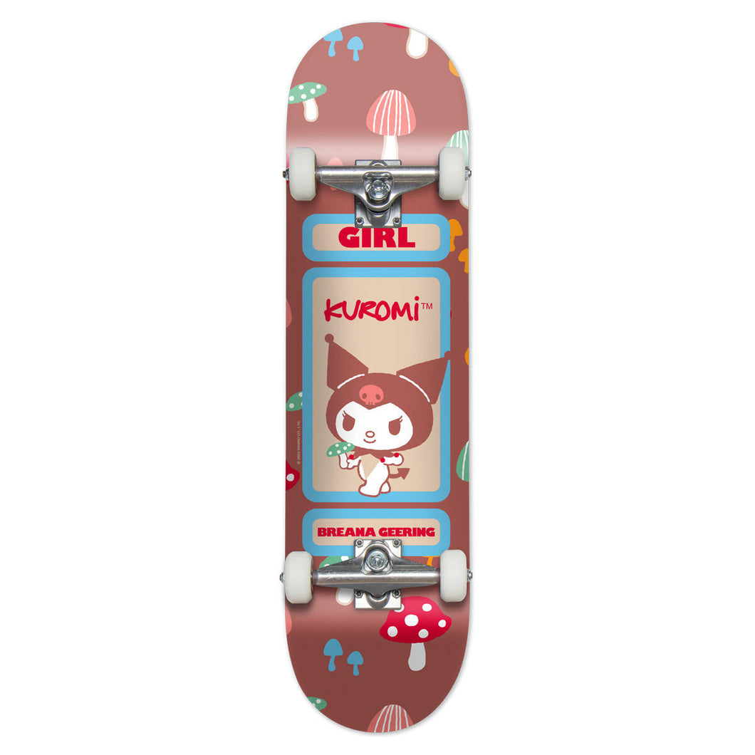 Girl Geering Kuromi Complete Skateboard