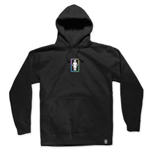 Load image into Gallery viewer, Girl x Hello Kitty Rainbow Circle Hoodie in Black
