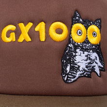 Load image into Gallery viewer, GX1000 Owl Tee Trucker Hat in Brown/Green
