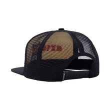 Load image into Gallery viewer, GX1000 Owl Tee Trucker Hat in Black/White
