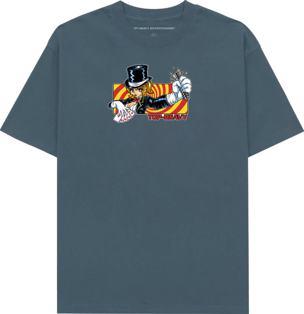 Top Heavy Sleight of Hand Tee in Slate