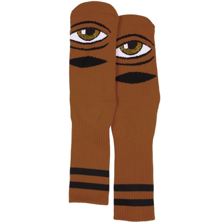 Toy Machine Sect Eye Socks in Brown