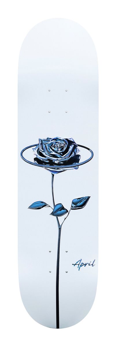 April White Chrome Rose Deck 8.25