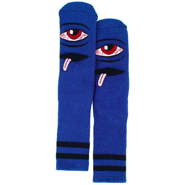 Toy Machine Bloodshot Eye Socks in Blue