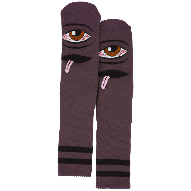 Toy Machine Bloodshot Eye Socks in Eggplant