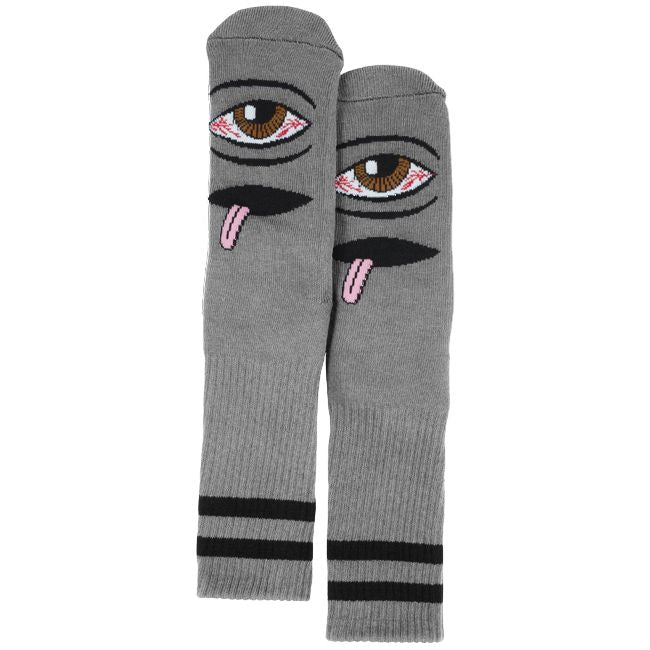 Toy Machine Bloodshot Eye Socks in Grey