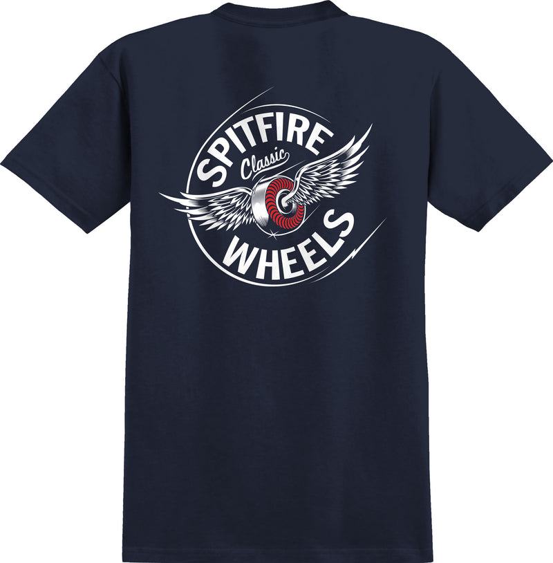 Spitfire Flying Classic Tee in Navy