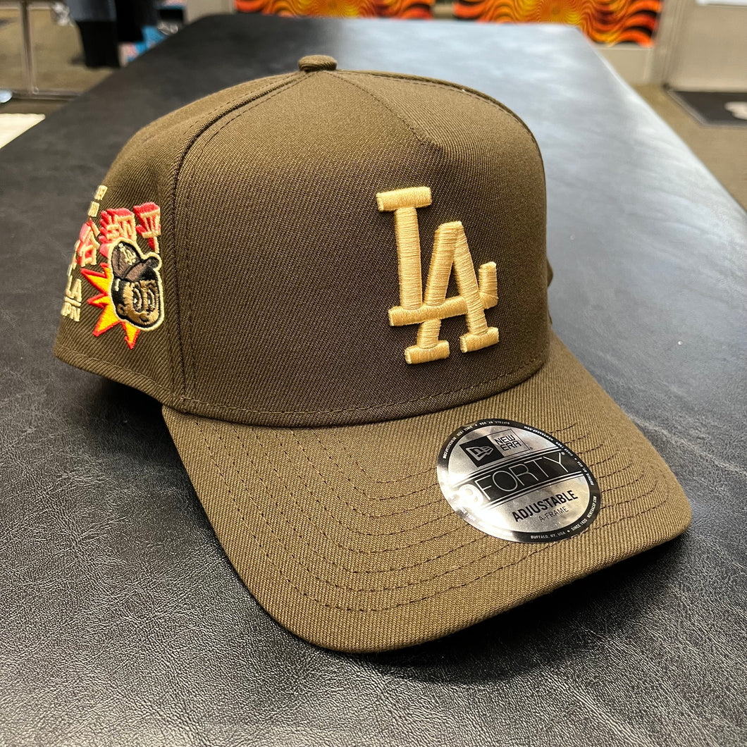 New Era 940 A-Frame LA Dodgers Shohei Ohtani Patch Snapback in Walnut Brown