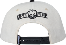Load image into Gallery viewer, Spitfire Live To Burn Arch Snapback in Off White
